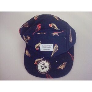 BIRDS LEATHER STRAPBACK MAKERWEAR 00S DEADSTOCK    HAT CAP VINTAGE T4